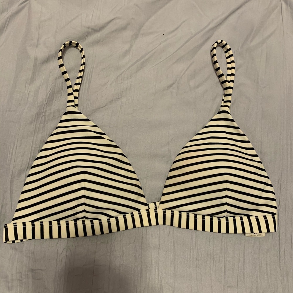 Hollister striped bikini top